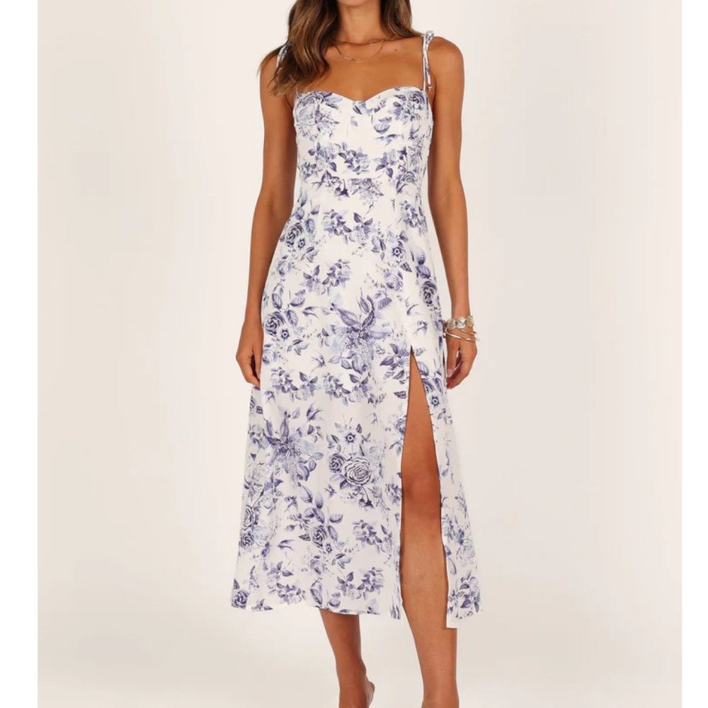 Petal & Pup | Azelia Dress in Blue Floral